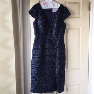 Navy below the knee dress